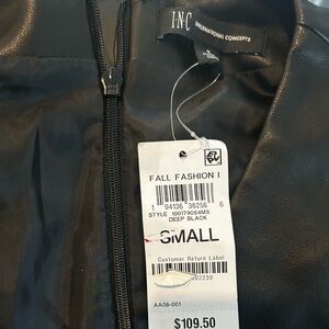 Black Faux Leather jumpsuit